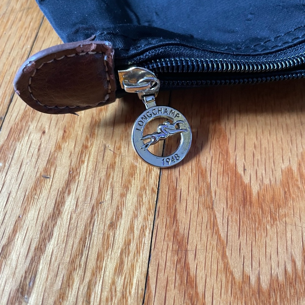 Longchamp Black and Brown Tote Bag